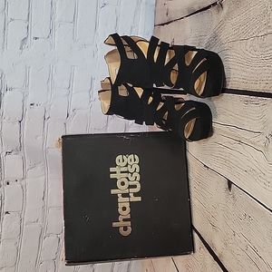 Charlotte Russe back heel shoes size 7